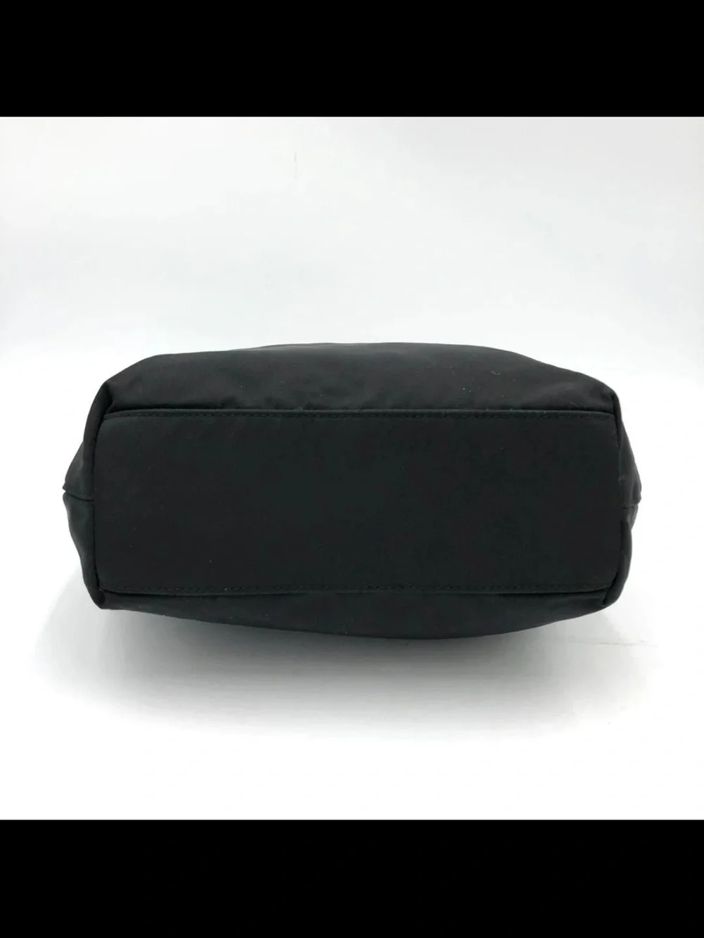 Dior Black Nylon Shoulder Bag with Beaded Handle